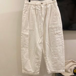 AGOLDE white Fargo style denim